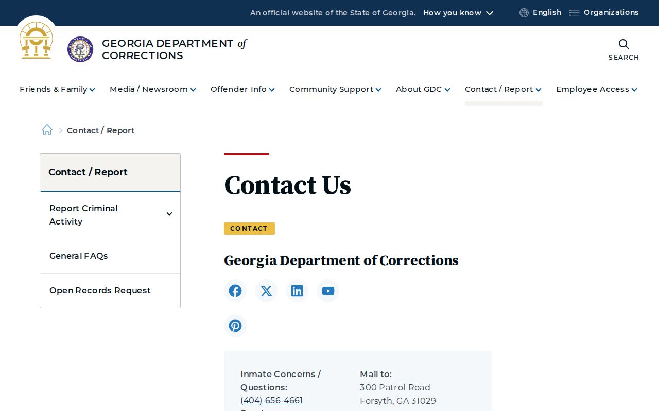 Banks County GDC release and VINE support contacts